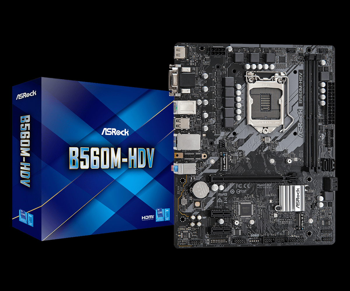 Intel Rocket Lake 11th Motherboard : ASROCK | B560M-HDV - USB3.2 ...